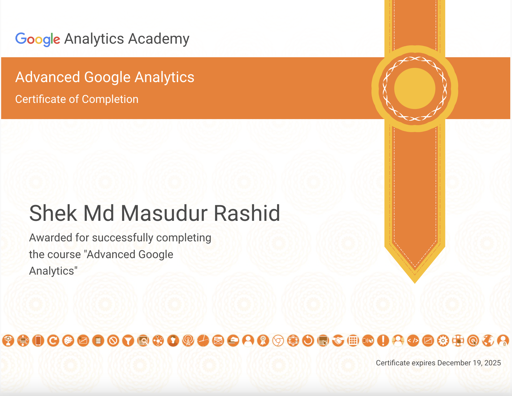 Google Analytics Certificate