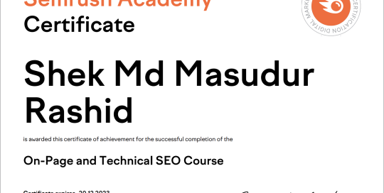 On-Page and Technical SEO Course
